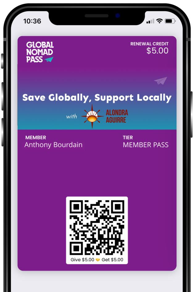 Global Nomad Pass - Annual Membership (Alondra Aguirre Edition)