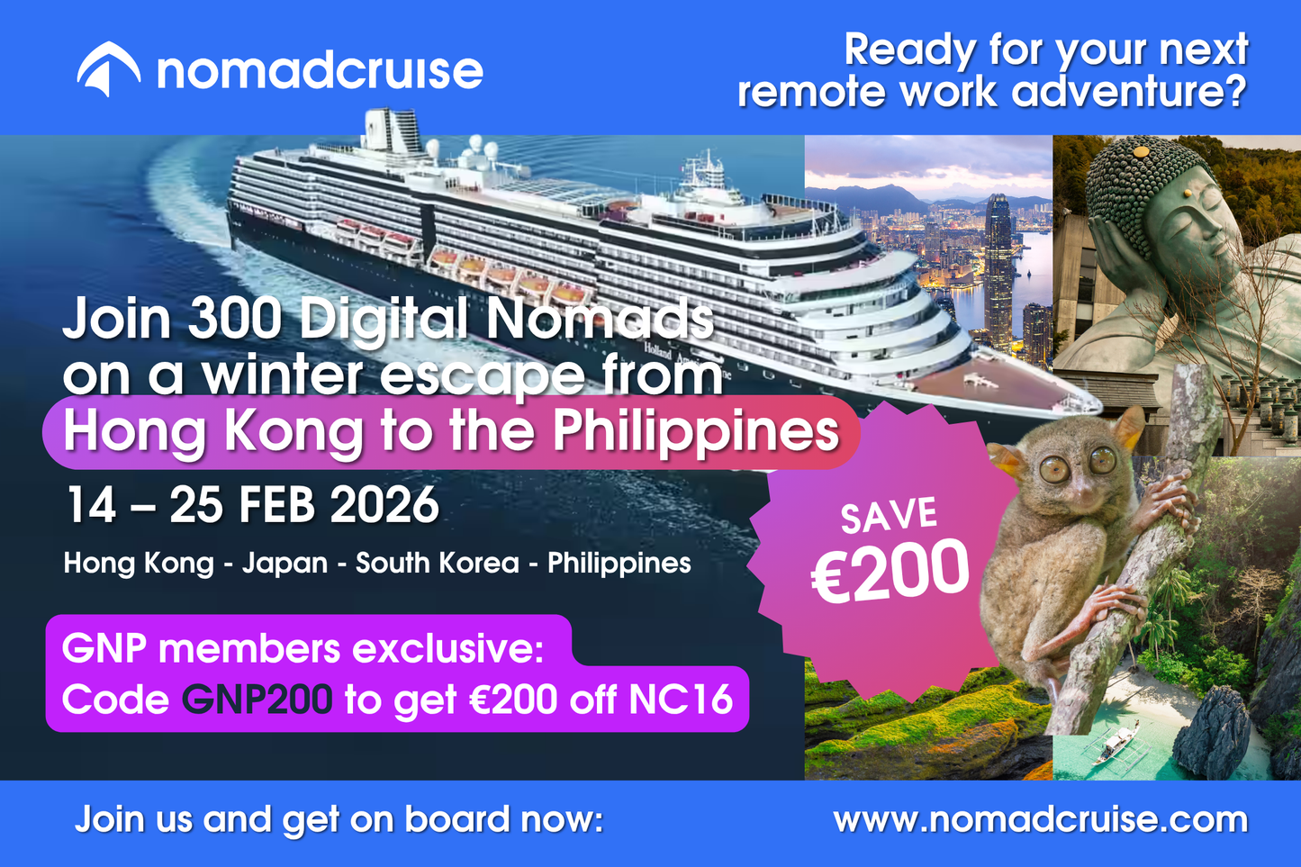 Nomad Cruise (Hong Kong to the Philippines)