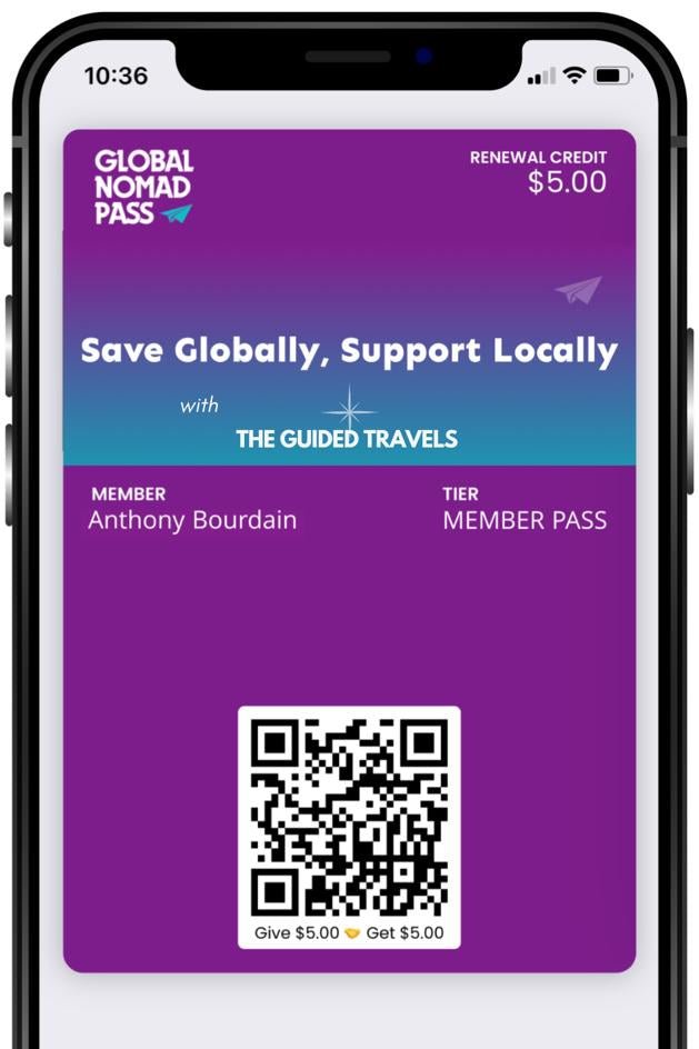 Global Nomad Pass - Annual Membership (The Guided Travels Edition) - globalnomadpass